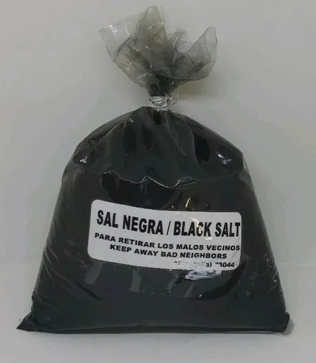 SAL NEGRA 1oz PARA ALEJAR ENEMIGOS Y PERSONAS NO DESEADAS INSTRUCCIONES INCLUIDA, Black salt to keep away your enemies