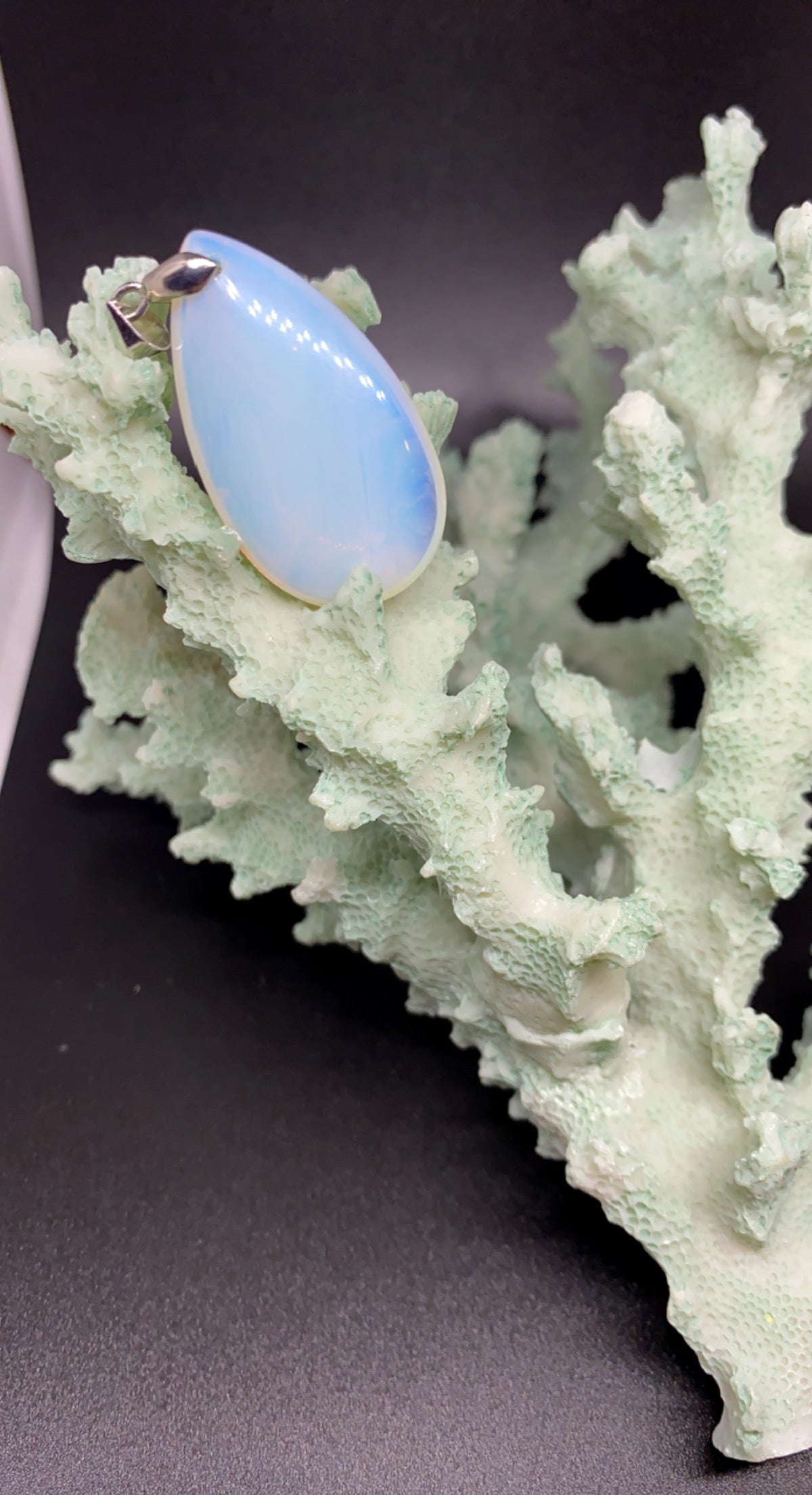 Opal Gemstones pendant energy Chakra Reiki Healing Amulet already blessed