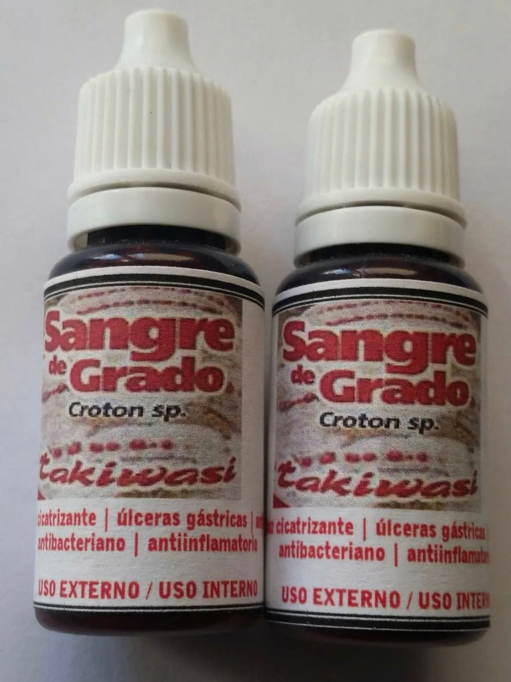 SANGRE DE GRADO 2 BOTTLE 100% PURO / DRAGONS BLOOD PURE FROM PERU