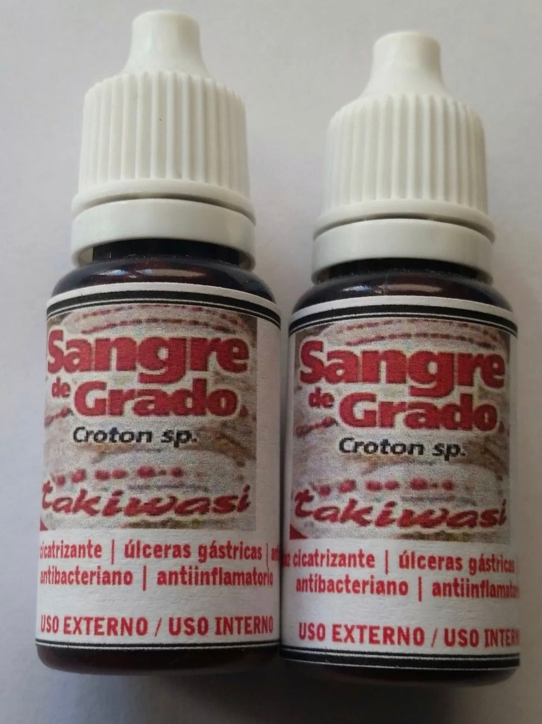 SANGRE DE GRADO 2 BOTTLE 100% PURO / DRAGONS BLOOD PURE FROM PERU