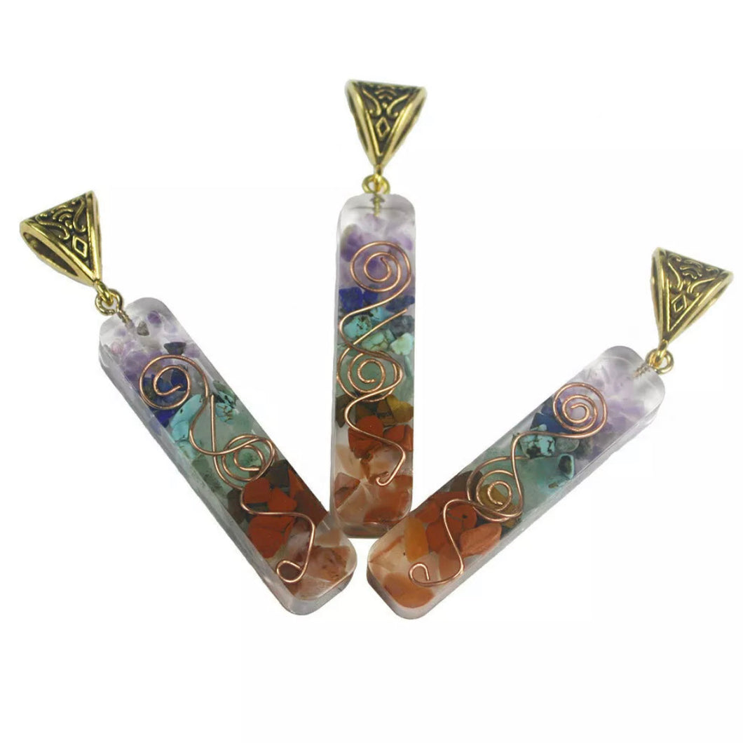 Handmade Natural Chakra Orgone Energy Healing Pendant Necklace