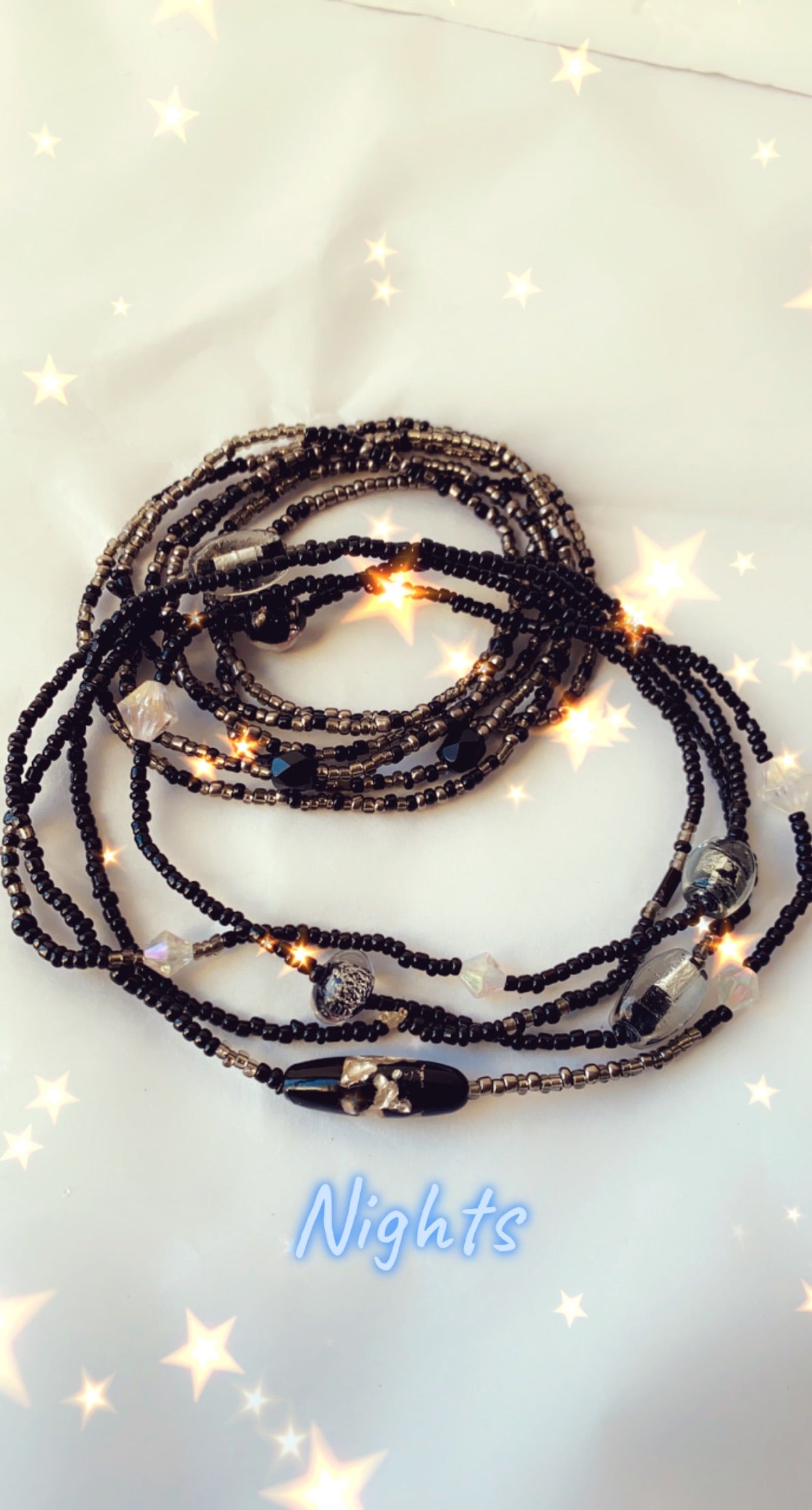 Deep  Nights waist beads