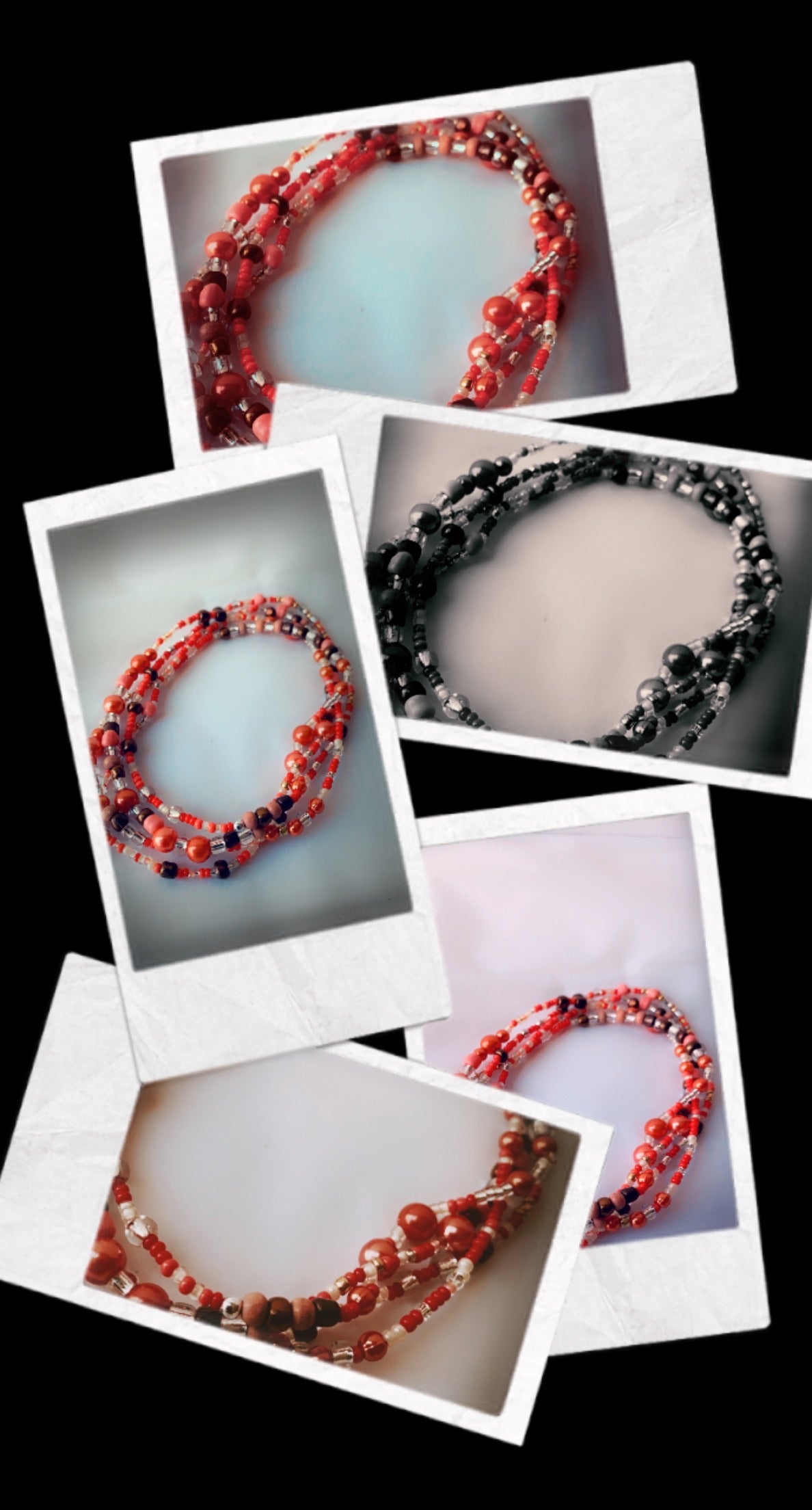 Multi color Waist beads