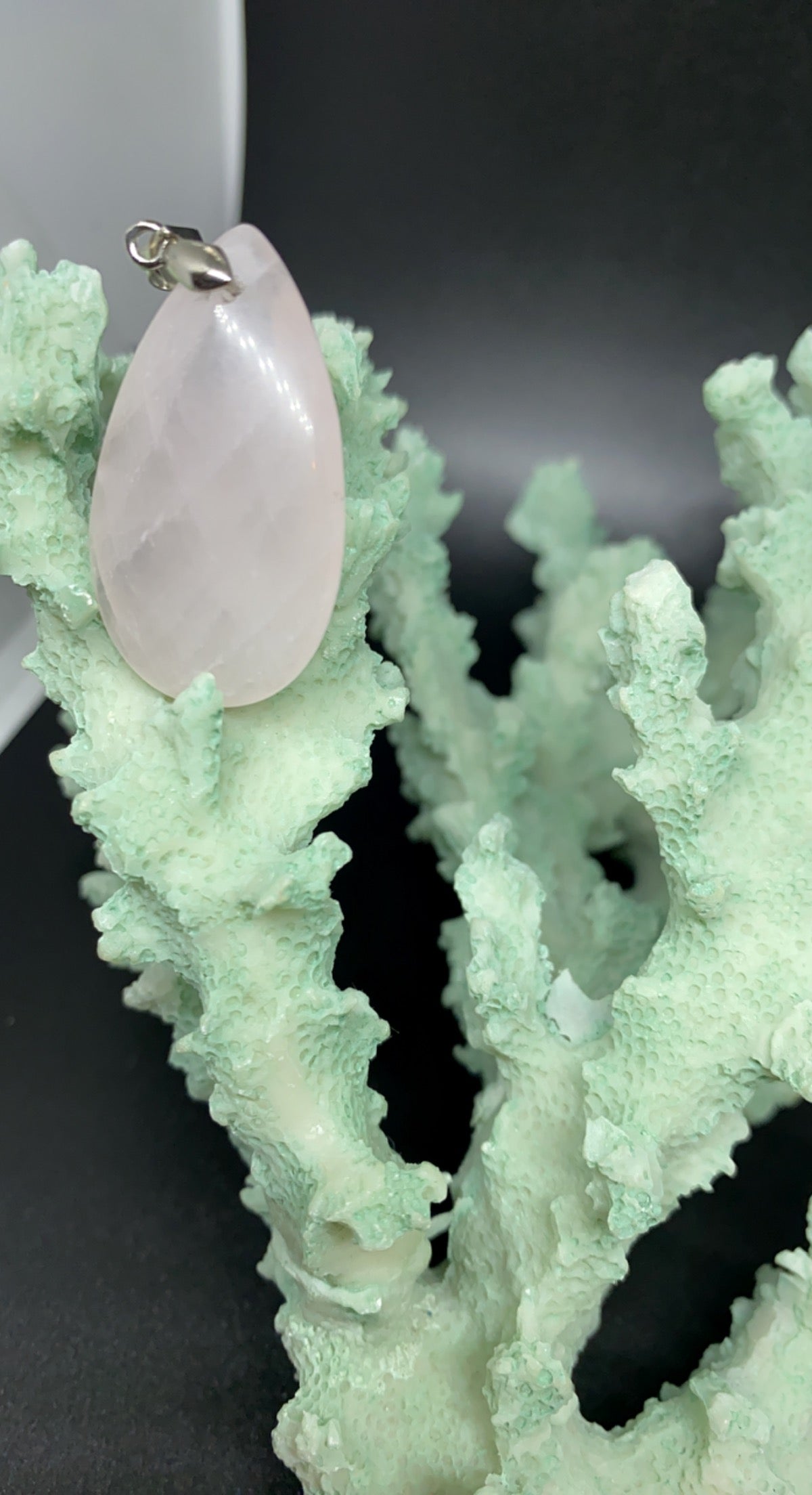Rose Quartz Gemstone Pendant Chakra Reiki
