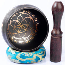 Load image into Gallery viewer, Tibetan Singing Bowl Set Authentic Handcrafted Meditation Chakra Healing
