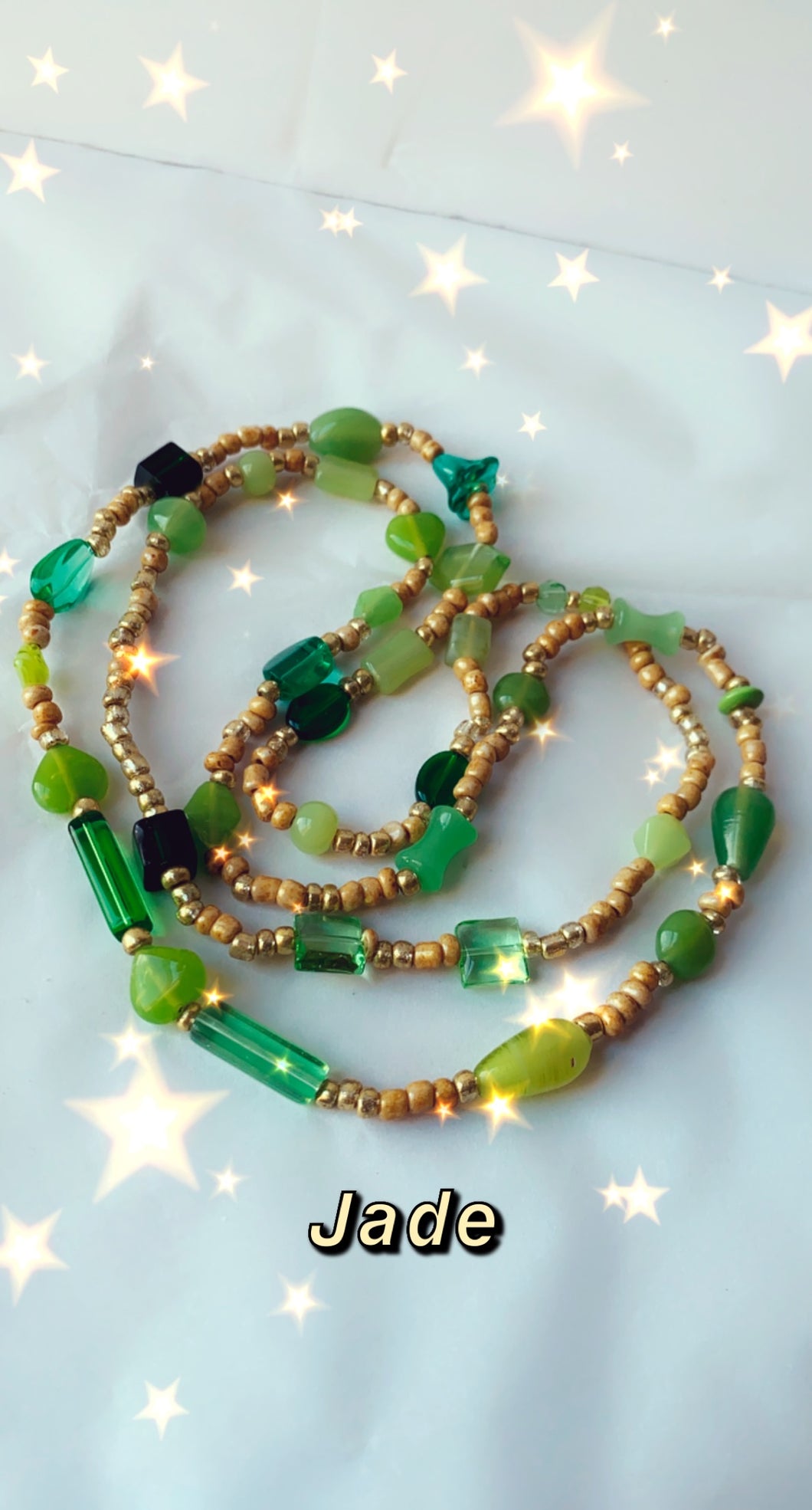 Jade waist beads