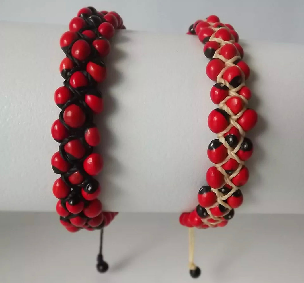 Handmade Huayruro seeds bracelet